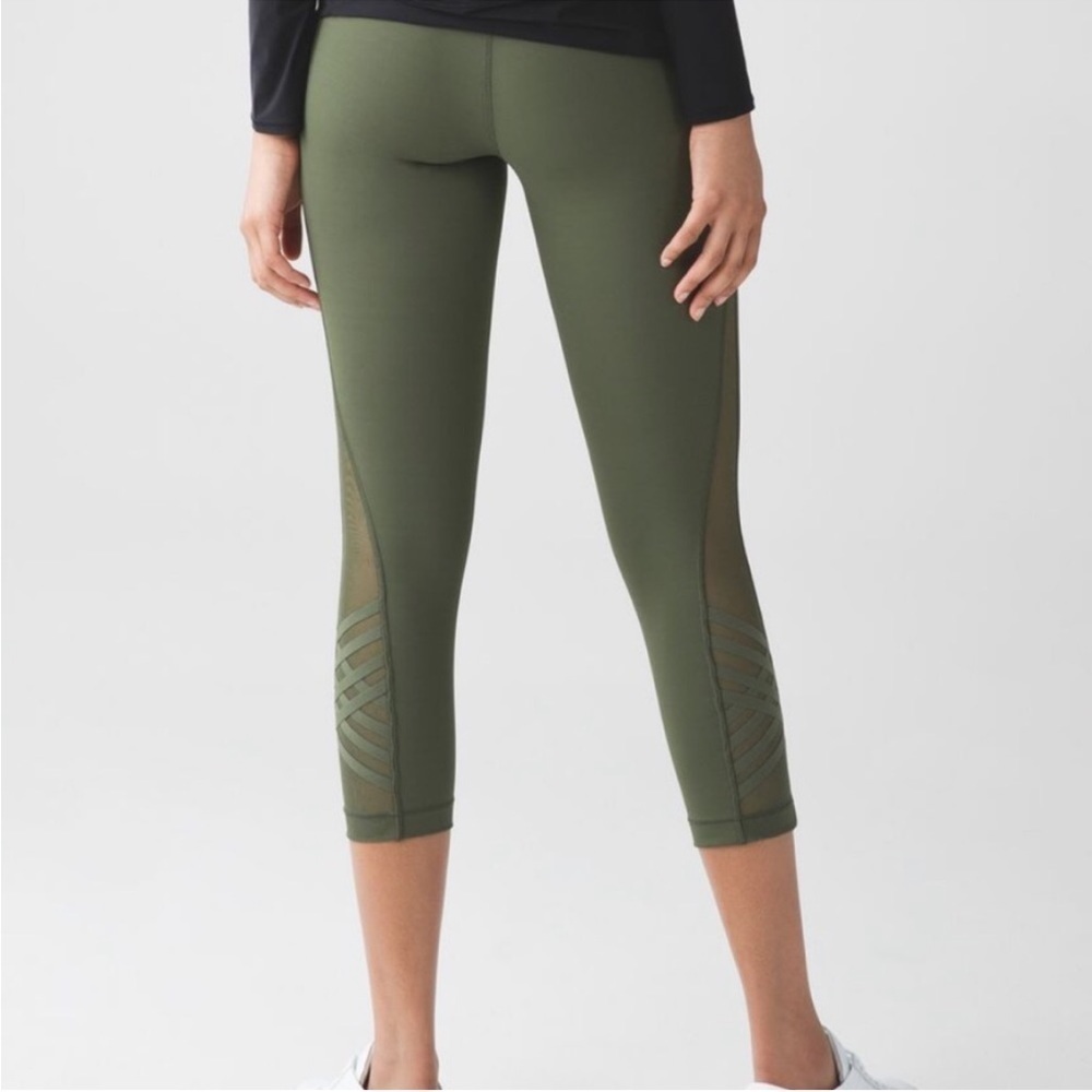 Lululemon Minimalist Crop Fatigue Green